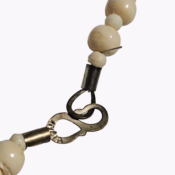 Tribal Beaded Pendent Necklace Mosaic Artisan Statement Chunky Fashion Jewelry - Picture 5 of 7